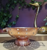 Copper Colander 9.5" with Brass Handles