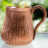 Hand-Engraved Lines Copper Mug (Set of 2)