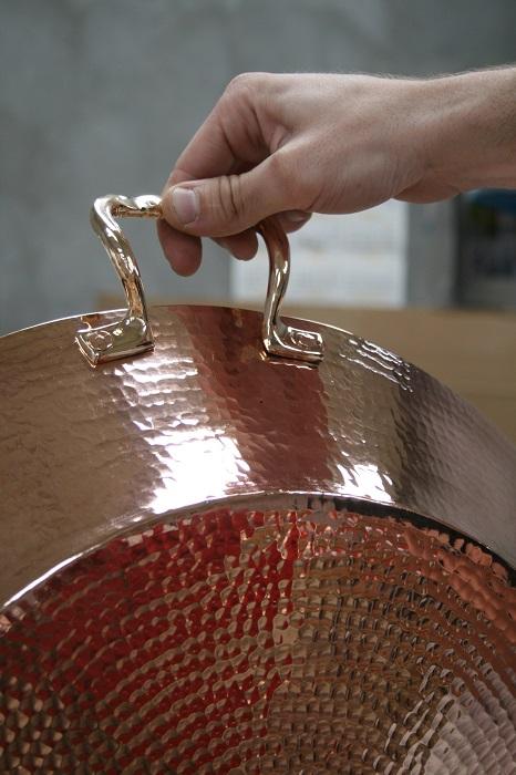 Large Copper Paella Pan, 19"