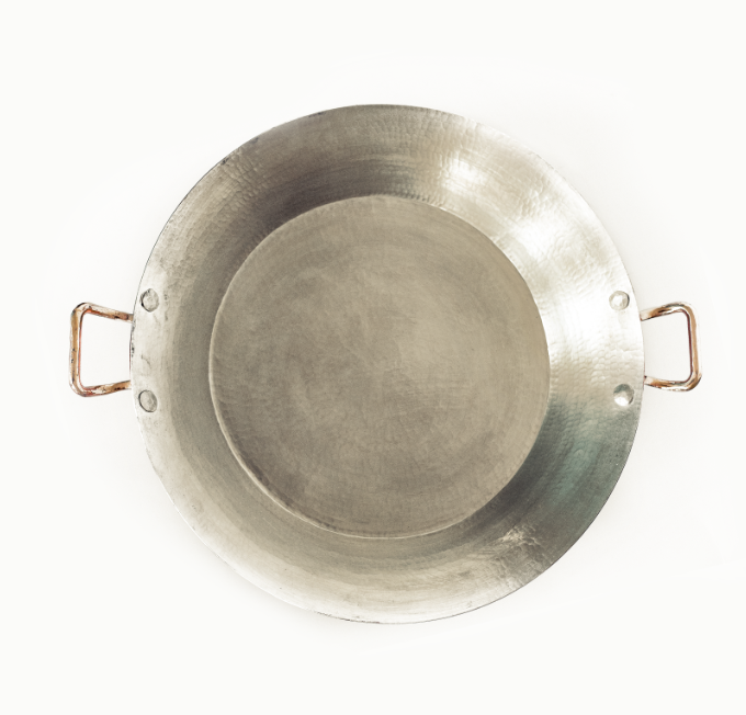 Large Copper Paella Pan, 19"