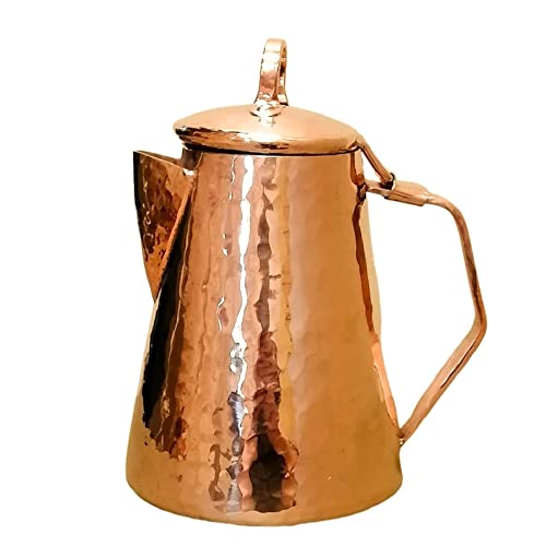 Copper Teapot with Lid, 6.3"