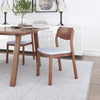 The Desdamona Dining Chair (Set of 2) Light Gray & Walnut  Era and Style Inspired Home Decor 1