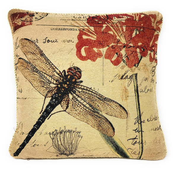 Dragonfly Dreams Throw Pillow Cushion Cover