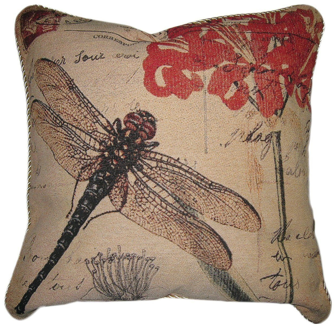 Dragonfly Dreams Throw Pillow Cushion Cover