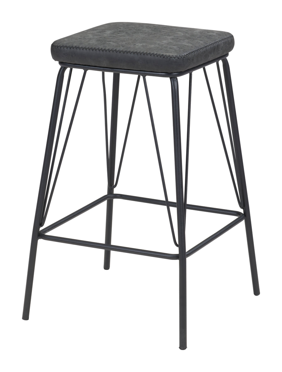 The Samuel Counter Stool (Set of 2) Vintage Black  Era and Style Inspired Home Decor 1