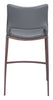 The Ace Counter Stool (Set of 2) Dark Gray & Walnut  Era and Style Inspired Home Decor 1