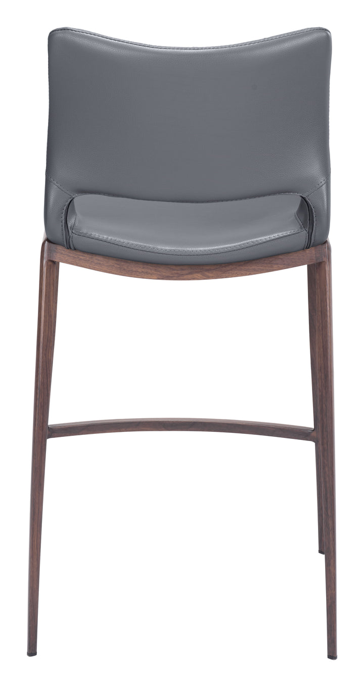 The Ace Counter Stool (Set of 2) Dark Gray & Walnut  Era and Style Inspired Home Decor 1