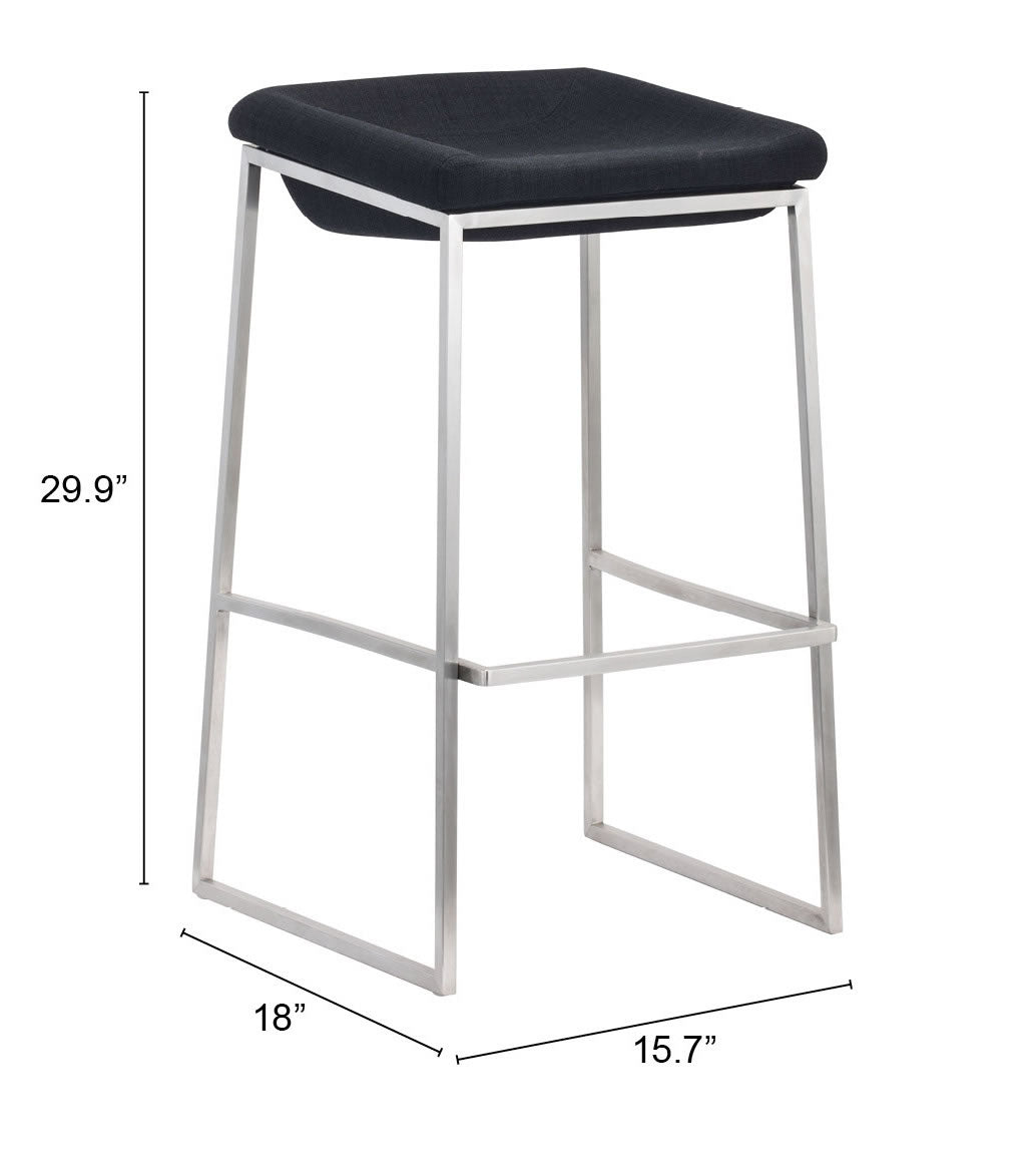 The Lids Barstool (Set of 2) Dark Gray  Era and Style Inspired Home Decor 1