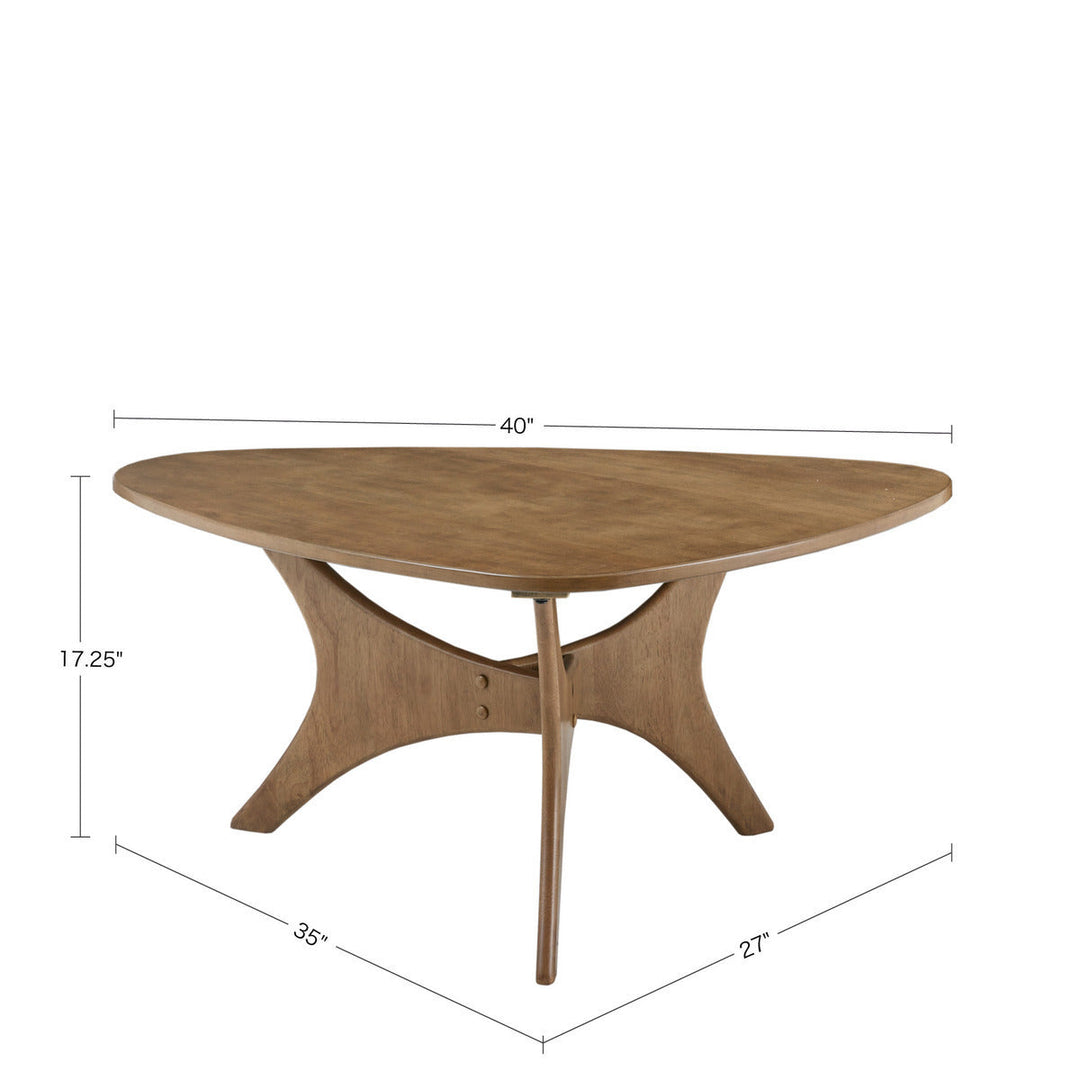 Ink+Ivy Blaze Triangle Solid Wood Coffee Table