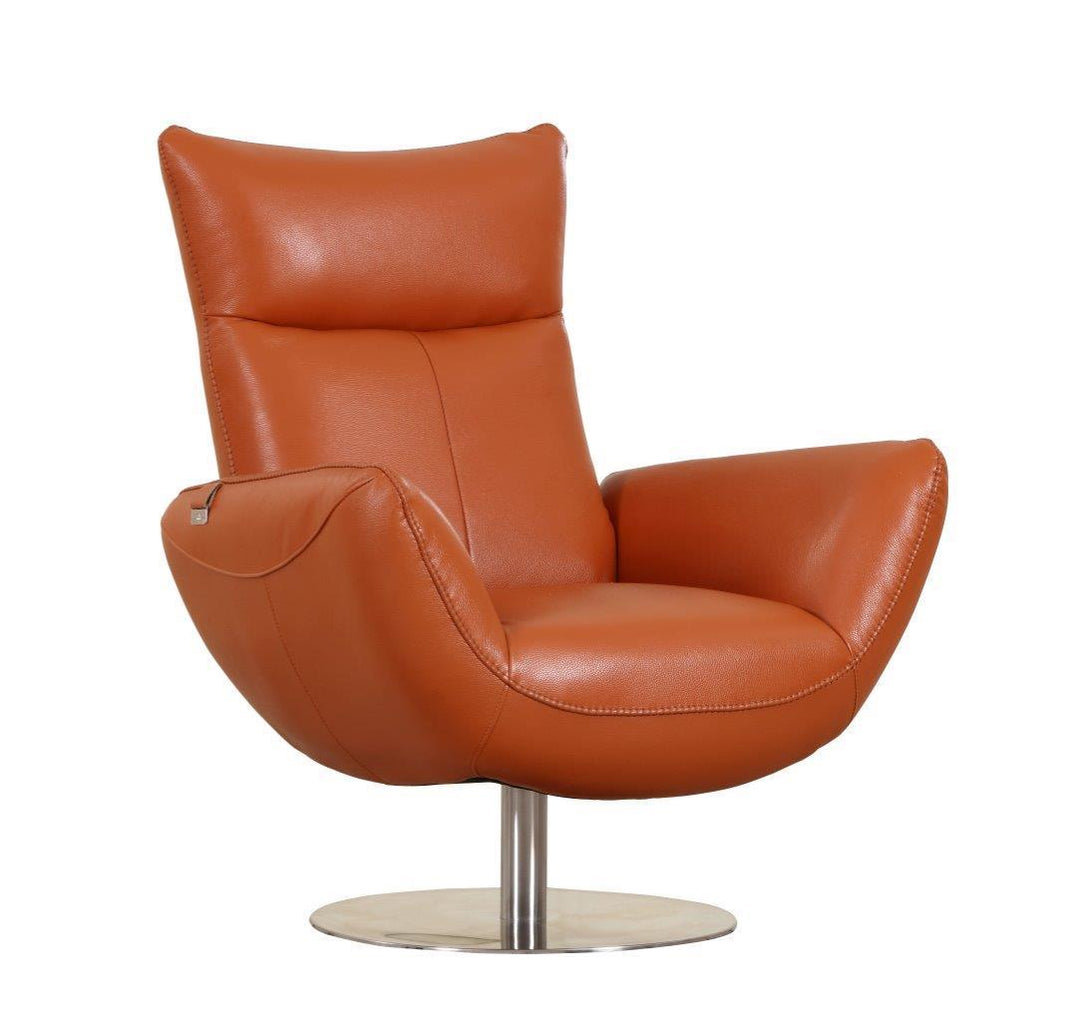 Italian Leather Lounge Chair