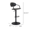 The Kirby Barstool Vintage Black & Black  Era and Style Inspired Home Decor 1