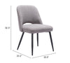 The Teddy Dining Chair (Set of 2) Gray  Era and Style Inspired Home Decor 1