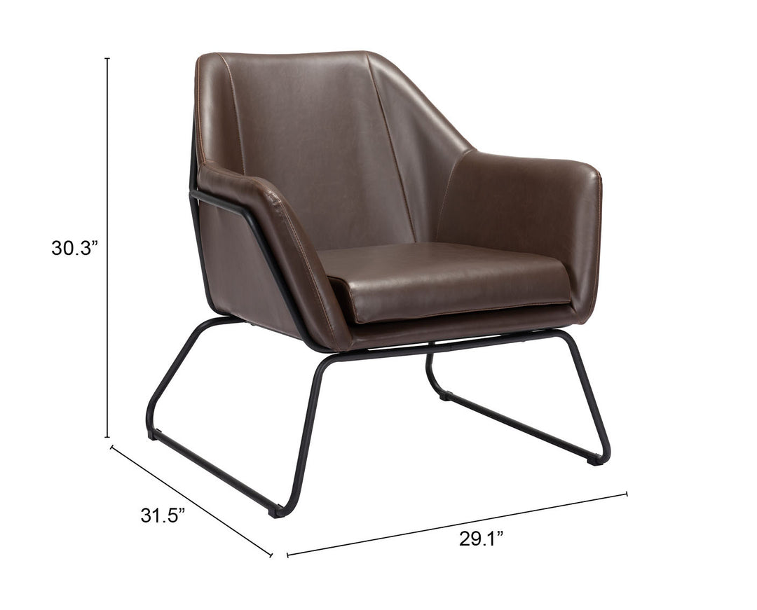 The Jose Accent Chair Brown  Era and Style Inspired Home Decor 1