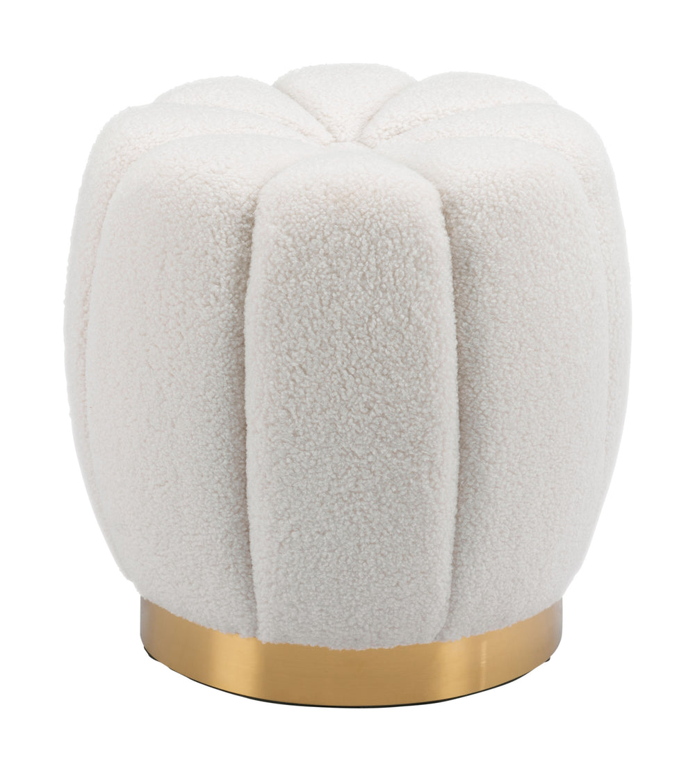 The Napa Ottoman Ivory  Era and Style Inspired Home Decor 1