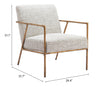 The Norrebro Accent Chair Beige Frost  Era and Style Inspired Home Decor 1