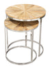 The Bari Nesting Table Set (2-Piece) Natural  Era and Style Inspired Home Decor 1