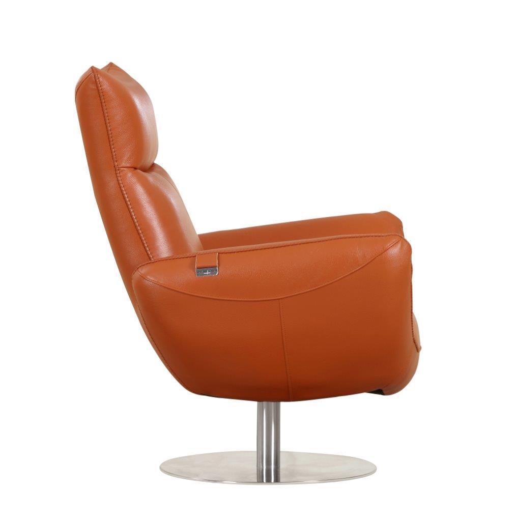 Italian Leather Lounge Chair