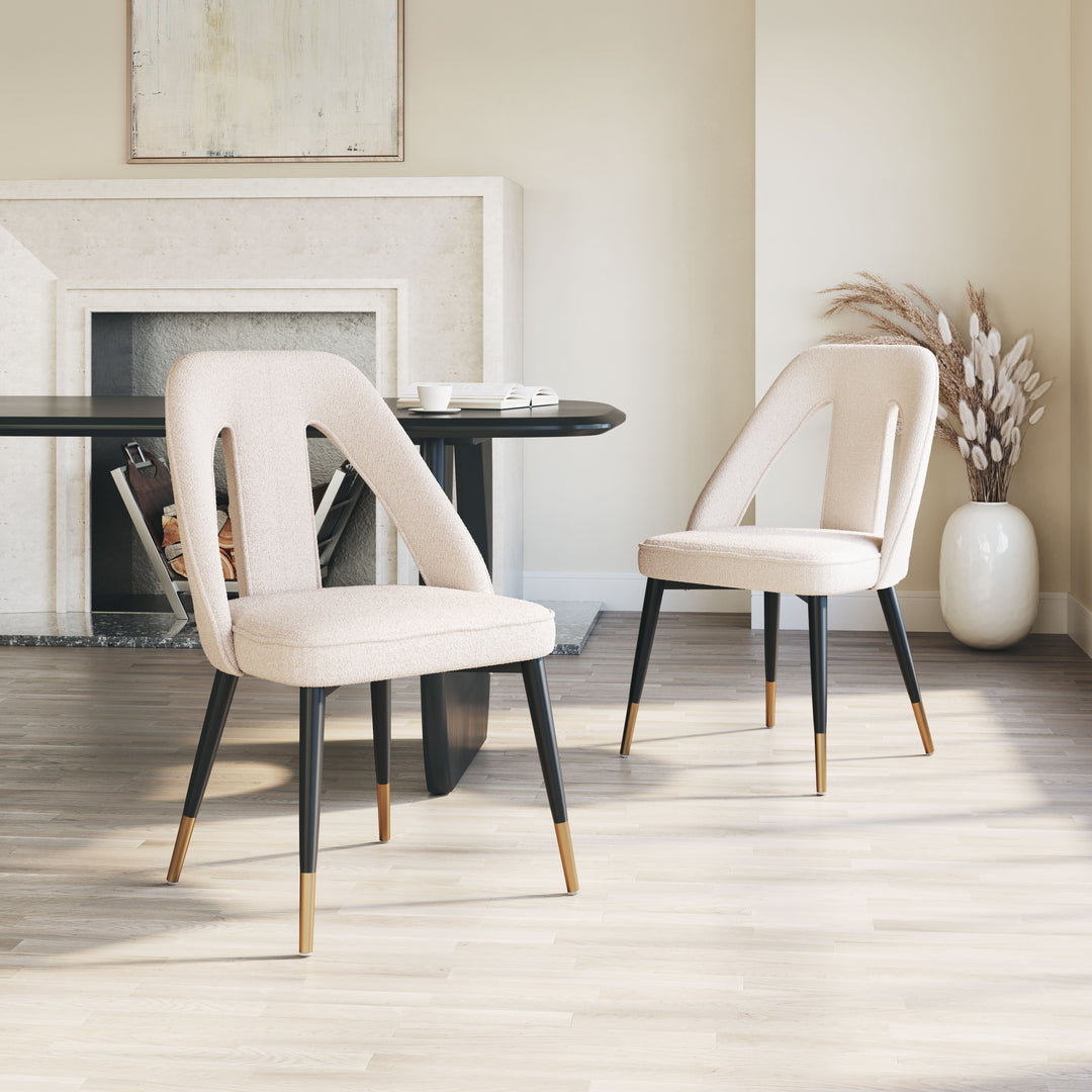 The Artus Dining Chair Ivory  Era and Style Inspired Home Decor 1