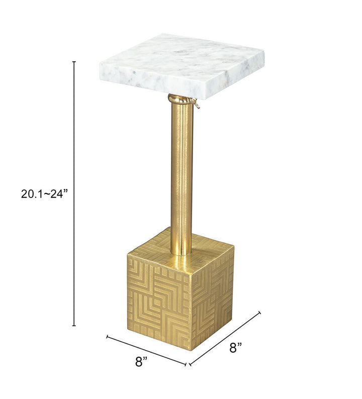 The Josef Side Table White & Gold  Era and Style Inspired Home Decor 1