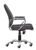 The Enterprise Low Back Office Chair Black  Era and Style Inspired Home Decor 1