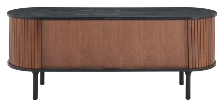 The Koriana Entertainment Stand Black & Walnut  Era and Style Inspired Home Decor 1