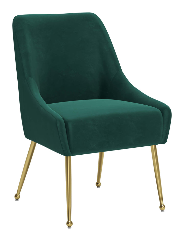 The Maxine Dining Chair Green & Gold  Era and Style Inspired Home Decor 1