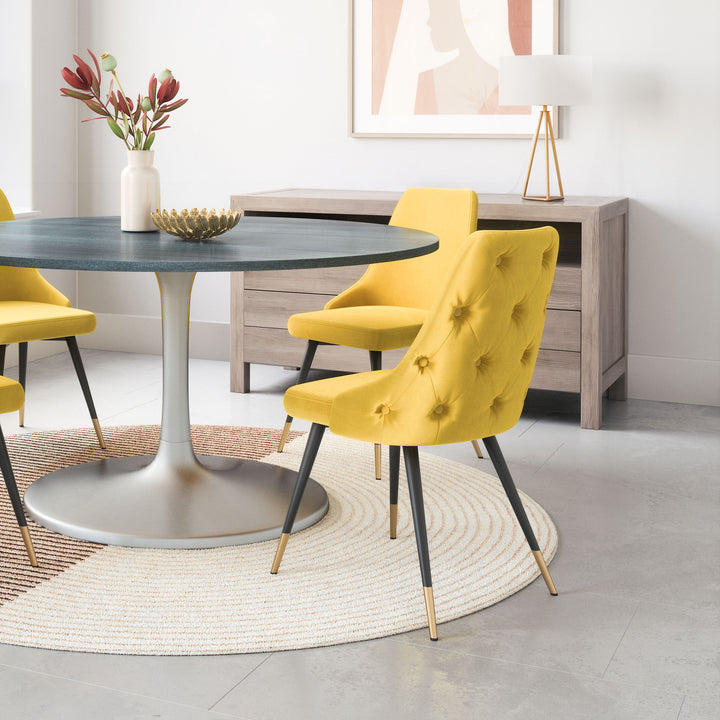 The Piccolo Dining Chair (Set of 2) Yellow  Era and Style Inspired Home Decor 1