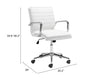 The Partner Office Chair White  Era and Style Inspired Home Decor 1