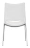 The Ace Dining Chair (Set of 2) White & Silver  Era and Style Inspired Home Decor 1