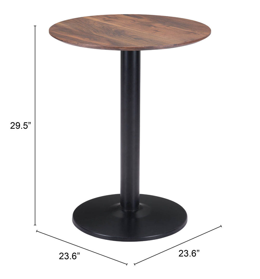 The Alto Bistro Table Brown & Black  Era and Style Inspired Home Decor 1