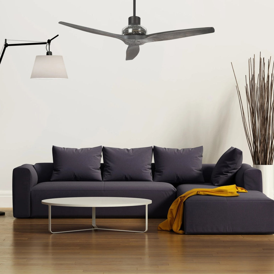 Star Propeller Indoor/Outdoor Ceiling Fan with Black Motor