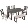 6-Piece Solid Wood Dining Room Set