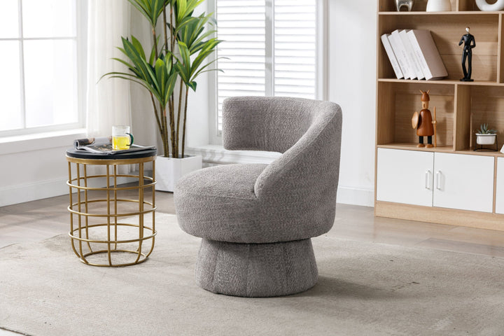 360 Degree Swivel Cuddle Barrel Accent Chair