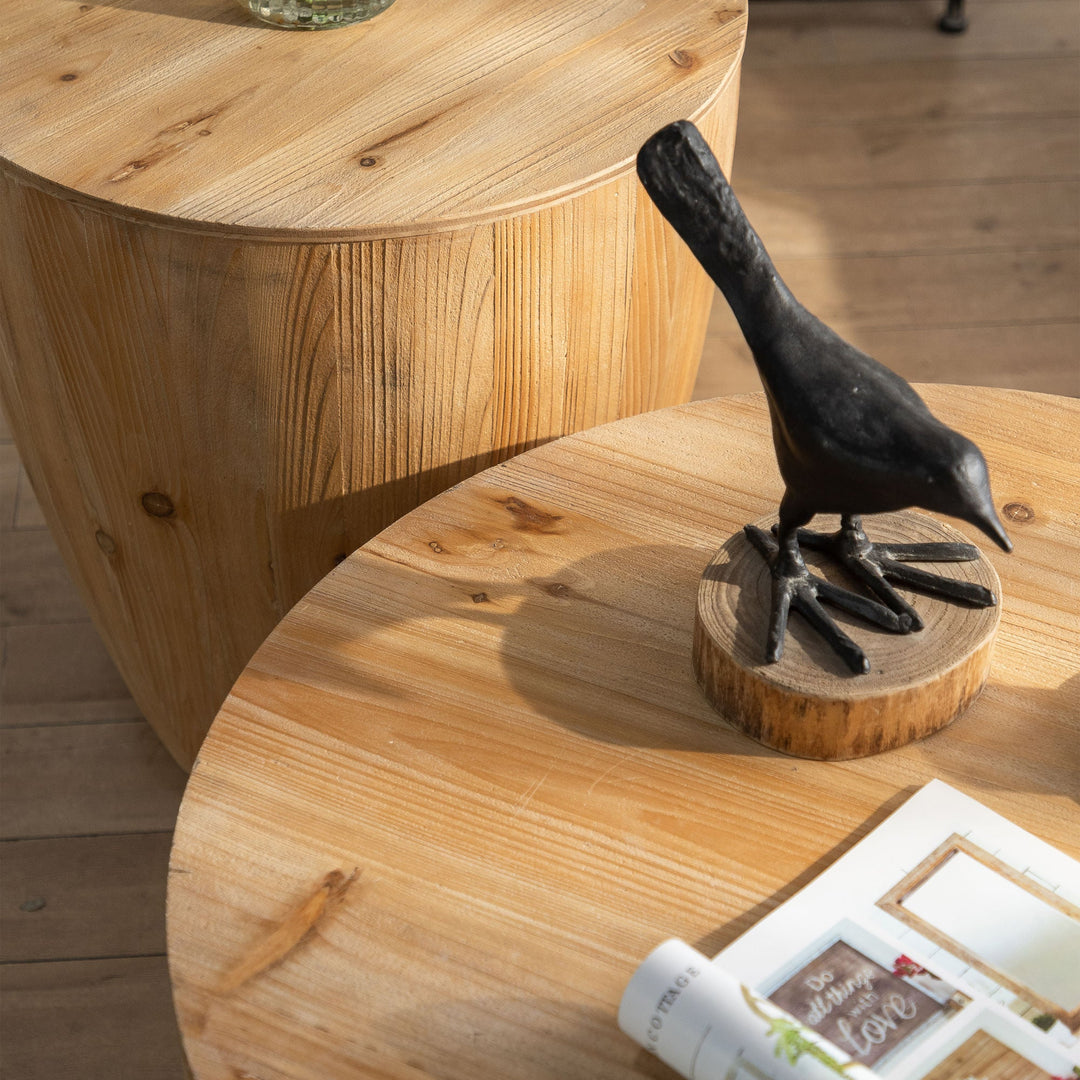 Vintage Style Bucket-Shaped Coffee Table