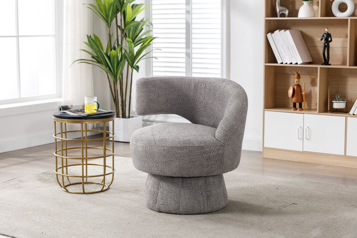 360 Degree Swivel Cuddle Barrel Accent Chair