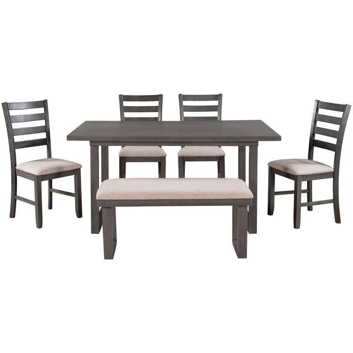 6-Piece Solid Wood Dining Room Set