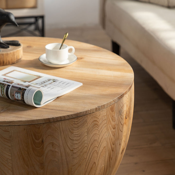 Vintage Style Bucket-Shaped Coffee Table