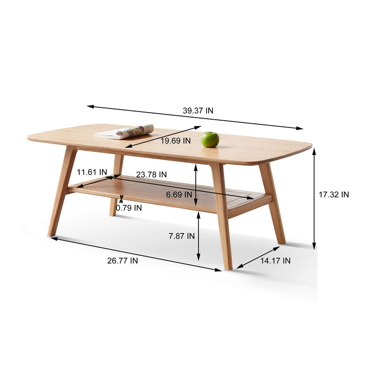 Minimalist Solid Wood Coffee Table