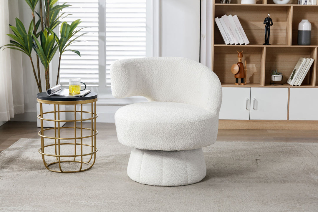 360 Degree Swivel Cuddle Barrel Accent Chair