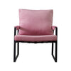 Modern Relax Single Arms Chair With Velvet Cushion (Multiple Colors)