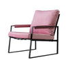 Modern Relax Single Arms Chair With Velvet Cushion (Multiple Colors)