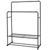 Freestanding Double Rods Clothing Garment Rack