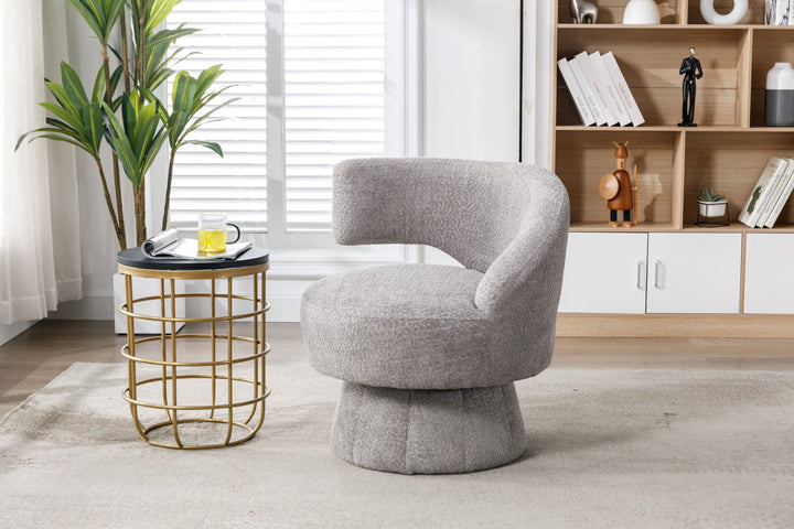 360 Degree Swivel Cuddle Barrel Accent Chair