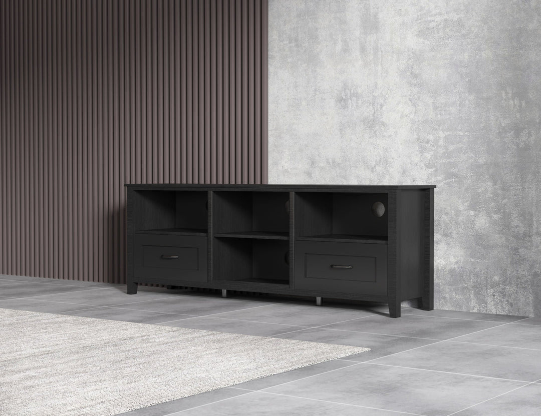 Modern Black TV Stand for Living Room and Bedroom