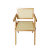 Rustic Natural Light Color Rattan Chair