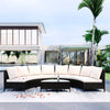 5-Piece All-Weather PE Rattan Wicker Sofa Set