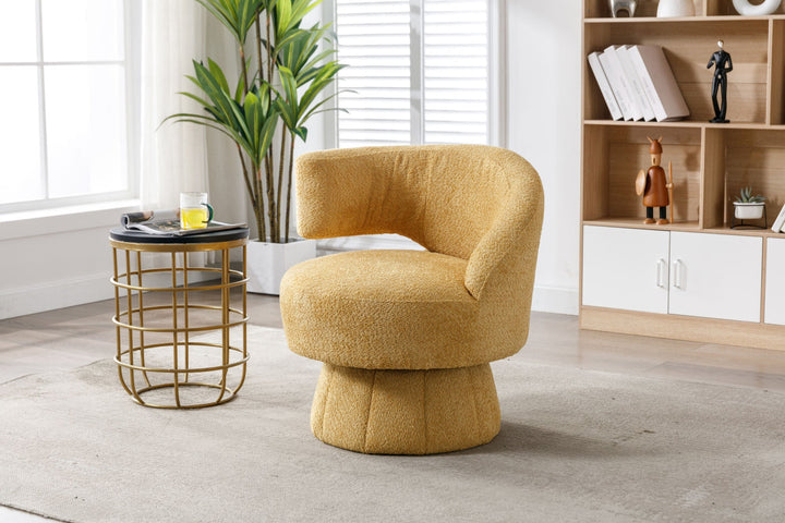 360 Degree Swivel Cuddle Barrel Accent Chair