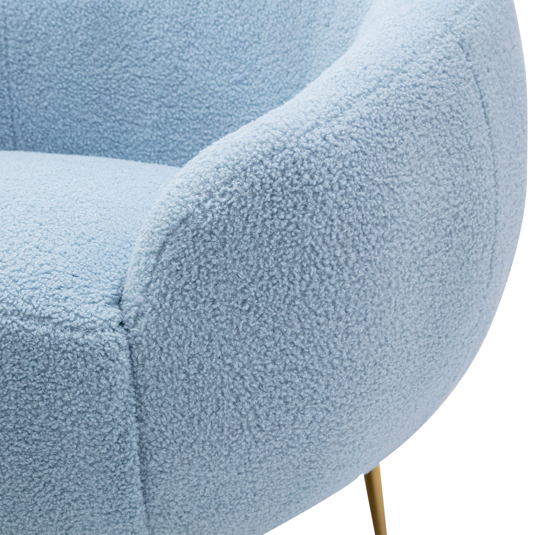 LuxeCozy Accent Chair with Ottoman (Multiple Colors)