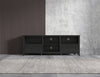 Modern Black TV Stand for Living Room and Bedroom