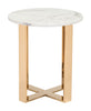 The Atlas End Table White & Gold  Era and Style Inspired Home Decor 1